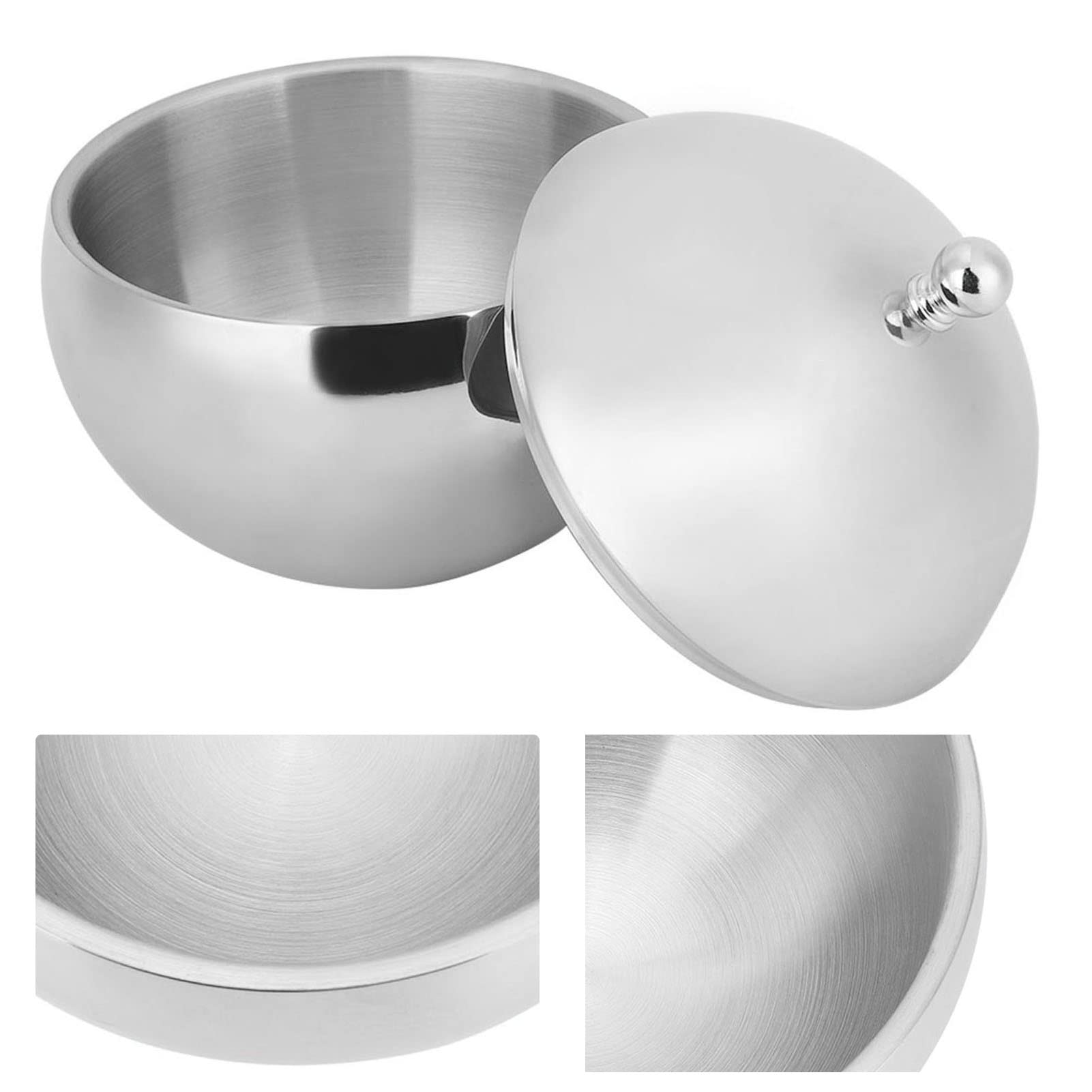 Seau à Glaçons Isotherme Double Paroi en Acier Inoxydable 2L avec Couvercle et Pince, Ice Bucket pour Champagne Vin Cocktail, Accessoire Bar pour Fêtes Mariages BBQ