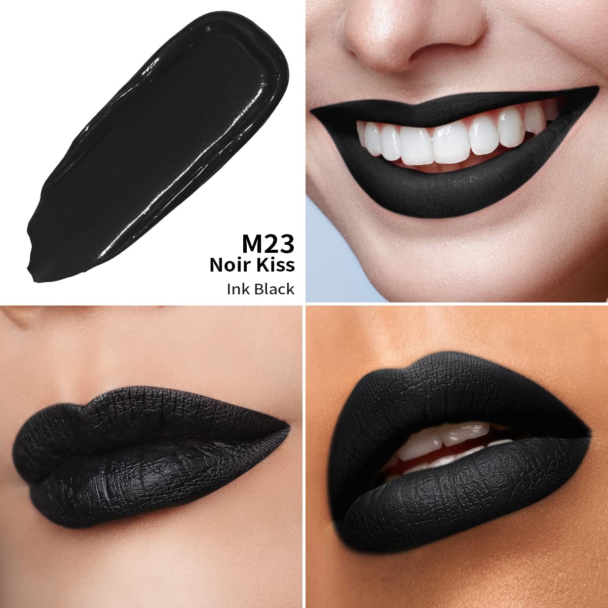 Oulac Matte Liquid Dark Red Lipstick for Women, Long Lasting Lip Stain, Waterproof Highly Pigmented Creamy Formula Lipstick with Vitamin E, Vegan, 4.5ml (M18) — view 140