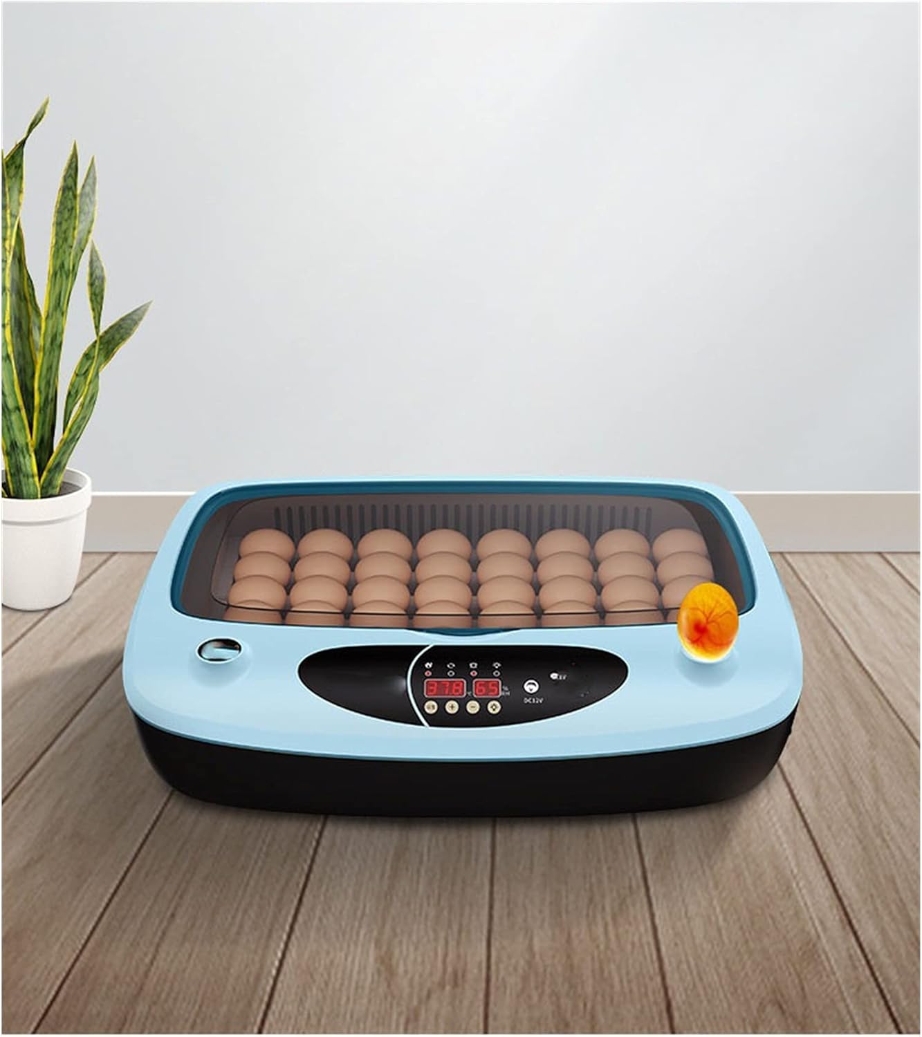 Egg Incubator, Egg Incubator 15 Eggs Automatic Intelligent Incubator, Incubator, Small Household Type Incubator, Chicken, Duck, Goose Egg Incubator Led Display and Digital Controls