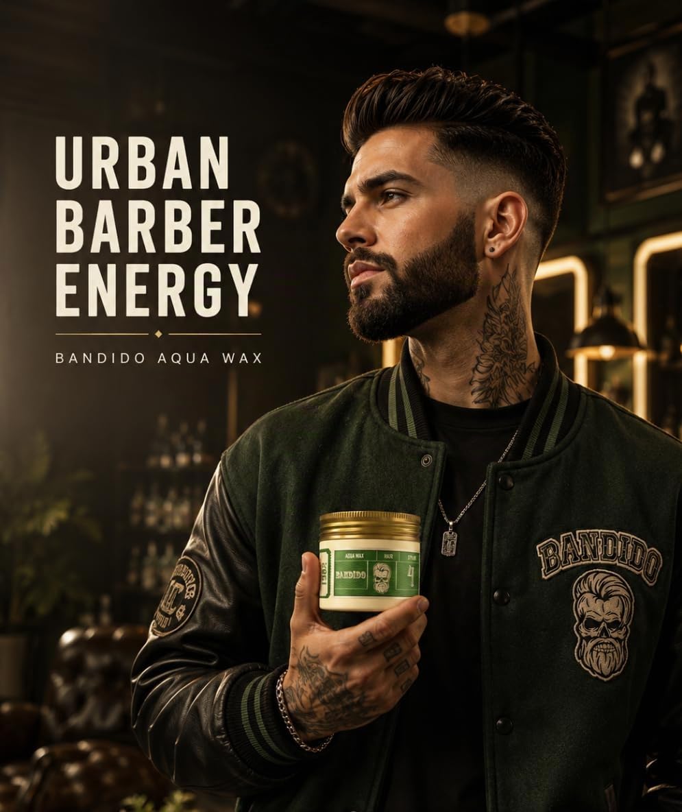 Bandido Aqua Wax Nr.4 - Cera para el cabello, verde 125ml Matt Hair Wax