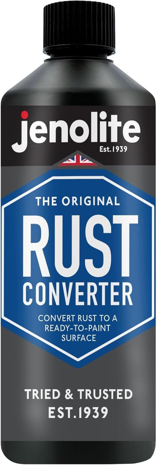 JENOLITE Convertisseur de Rouille Liquide | 500ml | Traitement Antirouille pour Métal | Convertisseur de rouille et apprêt | Idéal pour Voitures et autres Surfaces Métalliques