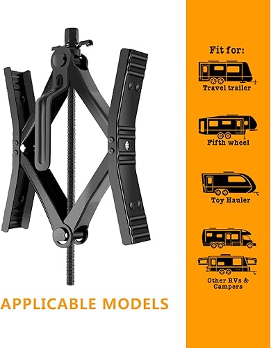 Miniatura 4 de Proud Panda Estabilizador en forma de calza para rueda de autocaravana pequeña, estabilizador para remolque de viaje, calza de rueda antideslizante