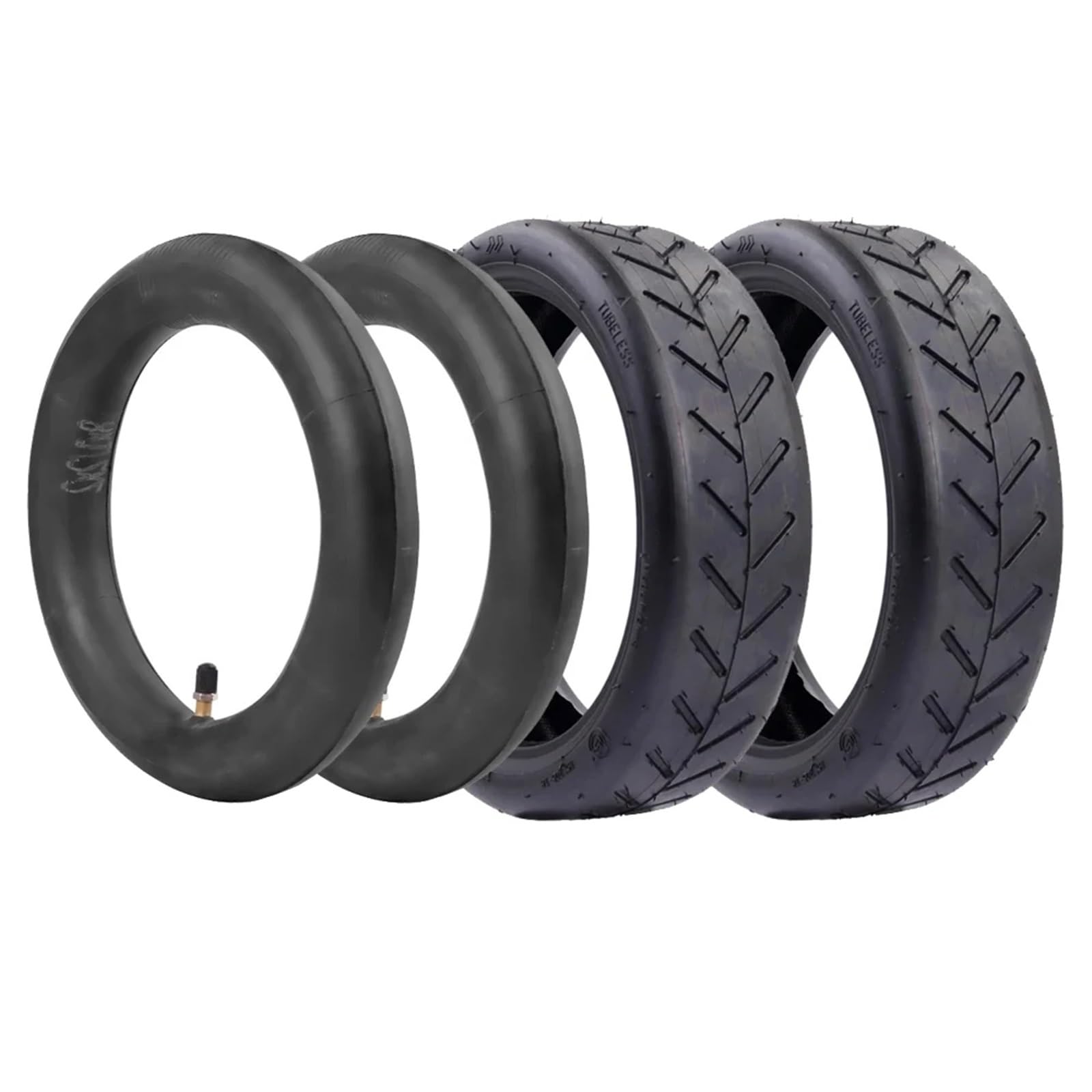 Pneu Trotinette Electrique,Roue Trottinette Electr Chambre à air gonflable de 8,5 pouces for scooter électrique, pneu extérieur 1/2 x 2, accessoires for roues(2 sets)