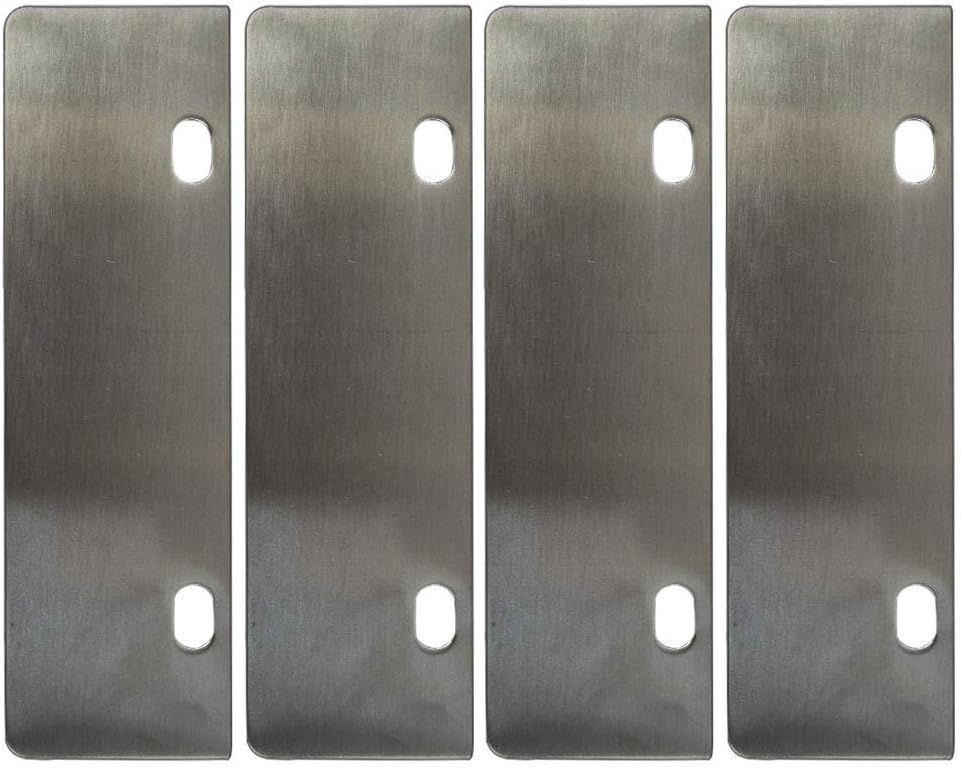 LRui Stainless Steel Grill Scraper 6" Replacement Blade Pack of 4 Heavy Duty Outdoor BBQ Grill Cleaning Tools & Accessories