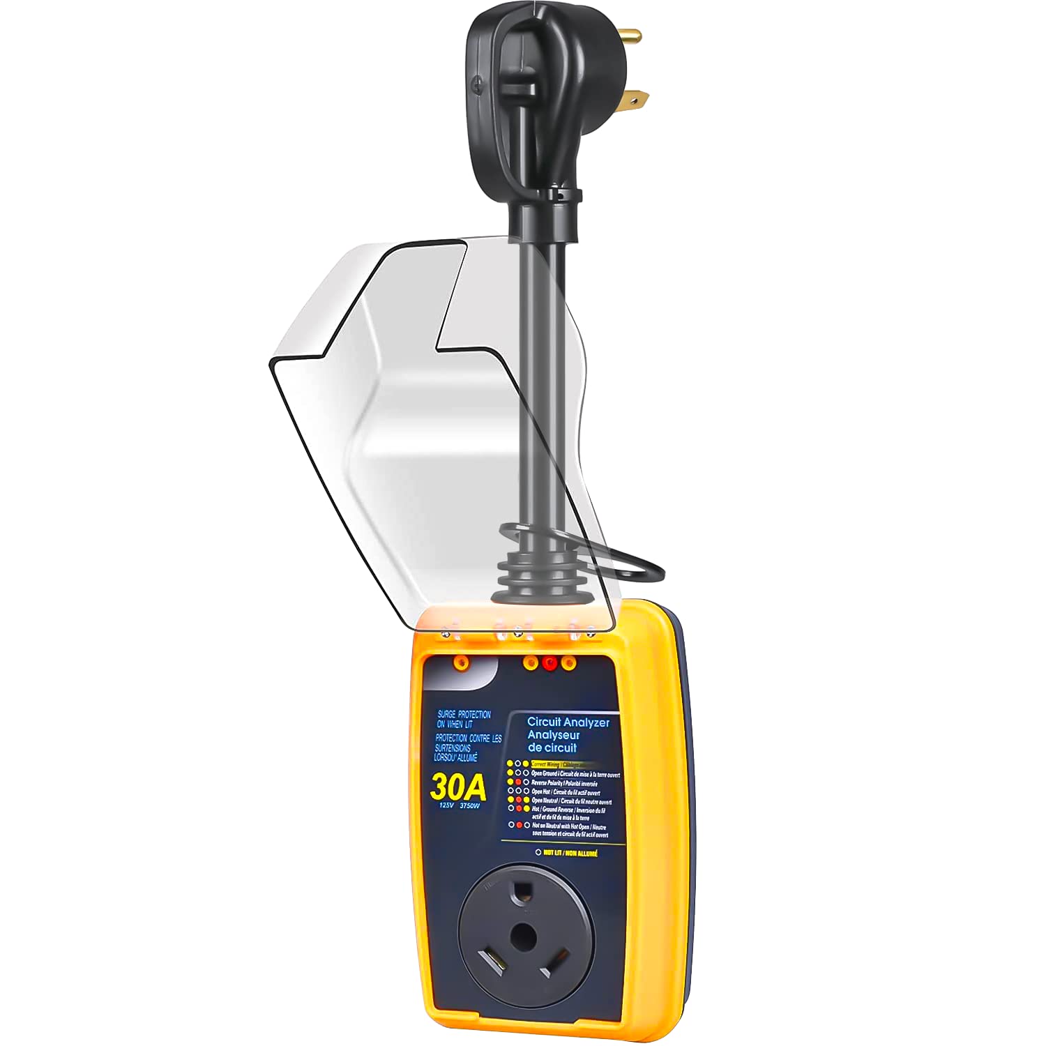 UBONAMI RV Surge Protector 30 Amp 125 Volts