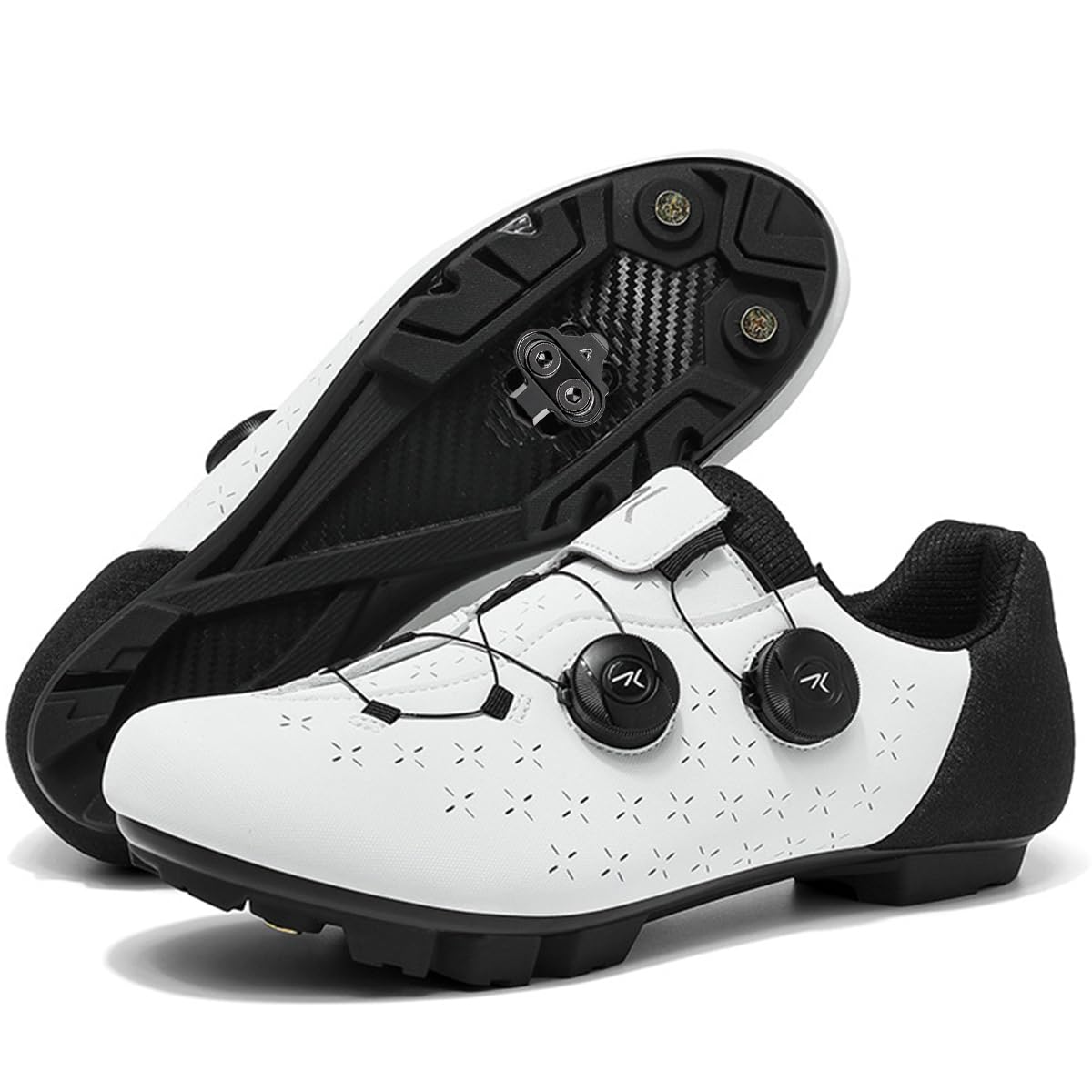 Zapatilla de Ciclismo MTB Hombre Mujer Zapatos Bicicleta de Montaña Exterior Compatibles con SPD Lock System para Deportes al Aire Libre