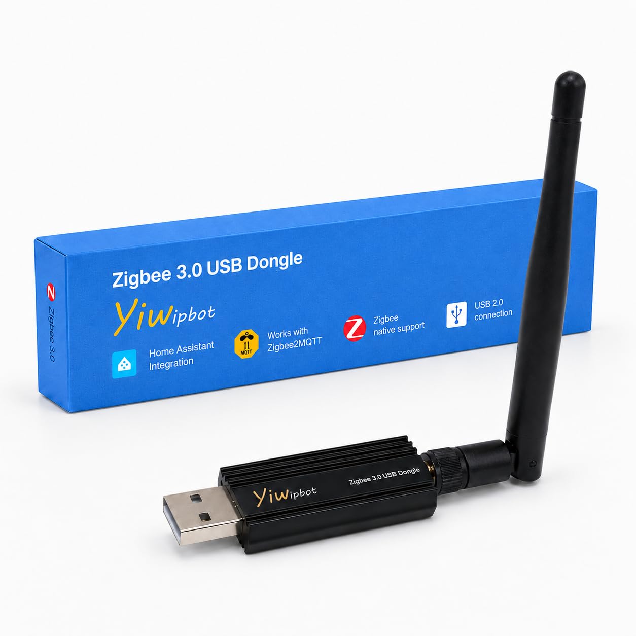 Zigbee 3.0 USB Dongle EFR32MG21, antenna 3dBi universale Zigbee Gateway Coordinatore per Home Assistant & Zigbee2MQTT