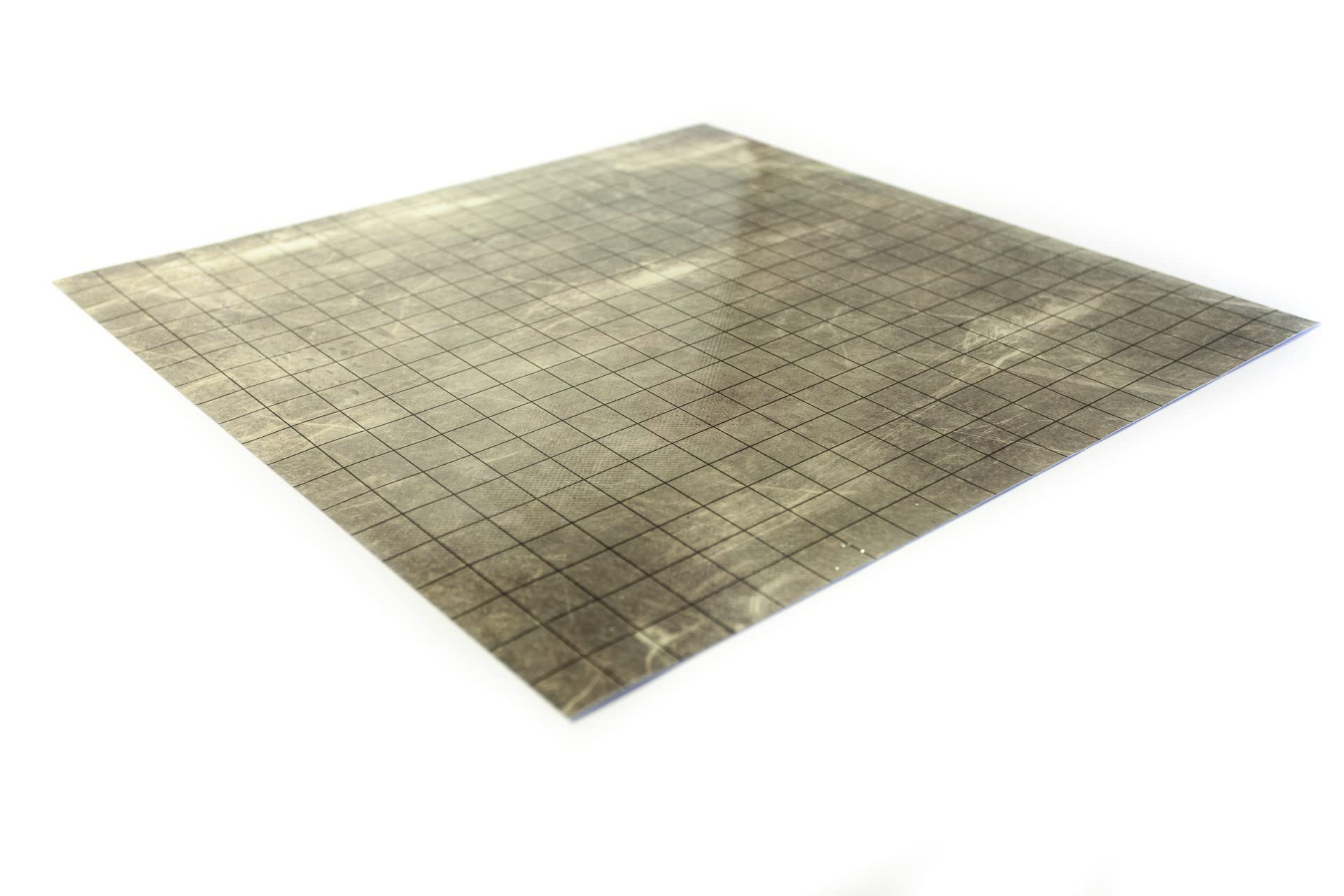 Mata suchościeralna 50 x 50 cm do gier RPG z kwadratową siatką - Wytarty Papirus