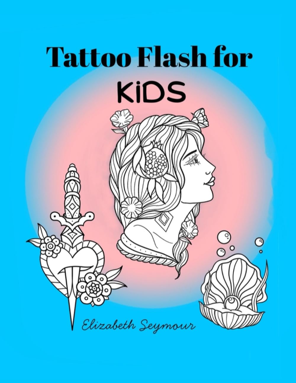 Tattoo Flash for kids: A Traditional Tattoo Coloring Book of Bold Creatures, Symbols & Classic Designs for Kids Ages 5–10