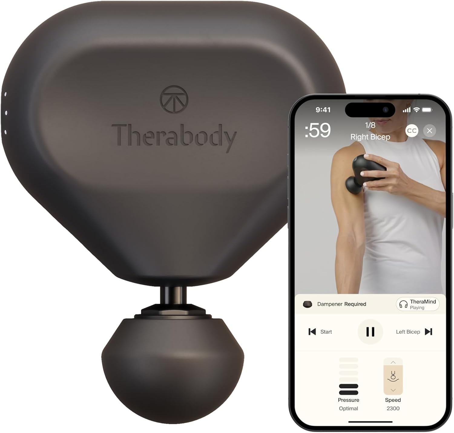 Theragun Mini by Therabody (3rd Generation) – Ultra-portable massage gun and travel essential for fast, effective pain and tension relief anywhere, Black Theragun Mini by Therabody (3rd Generation) – Ultra-portable massage gun and travel essential for fast, effective pain and tension relief anywhere, Black