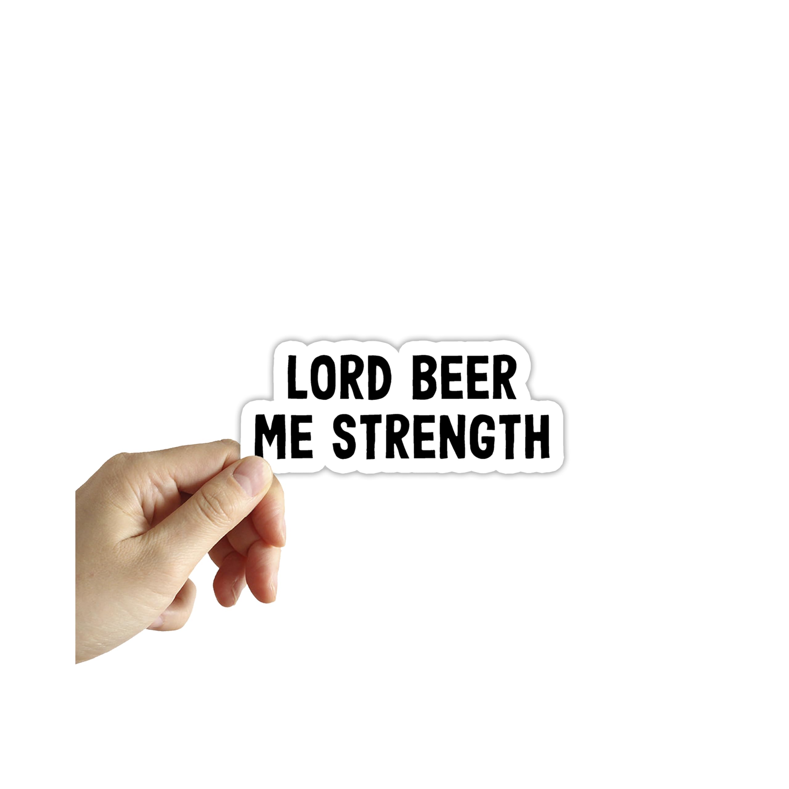 Lord Beer Me Strength Sticker, Laptop Sticker, Water Bottle Sticker, Phone Sticker, Window Sticker, Jim Halpert Sticker, Andy Bernard Sticker, Funny