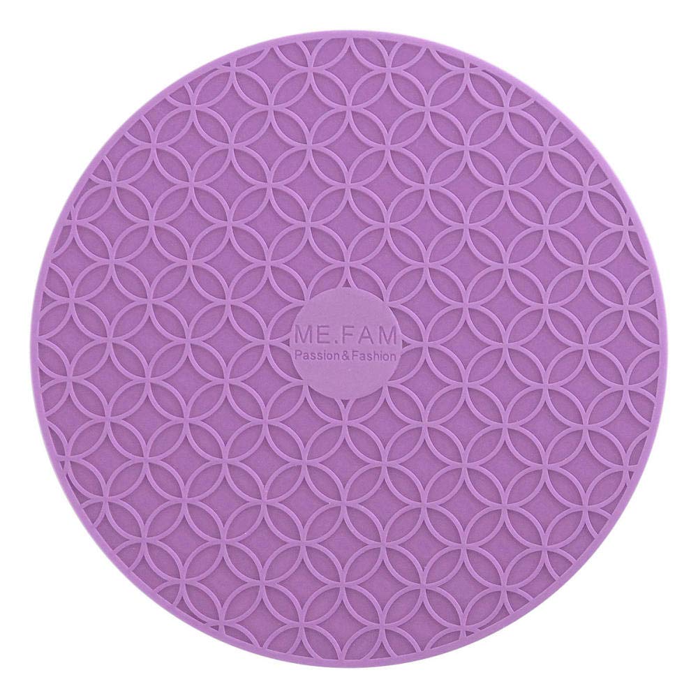 Podkładki silikonowe pod garnki miski na stół izolacyjne - 3 sztuki niebieskie(Placemat 3 Pieces light Purple)