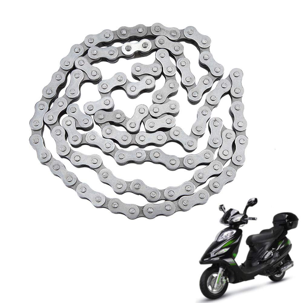 Qiilu Chaine Velo Moteur Chaîne à maillons 415-110L, chaîne en Acier Inoxydable pour vélo de vélo motorisé par Moteur
