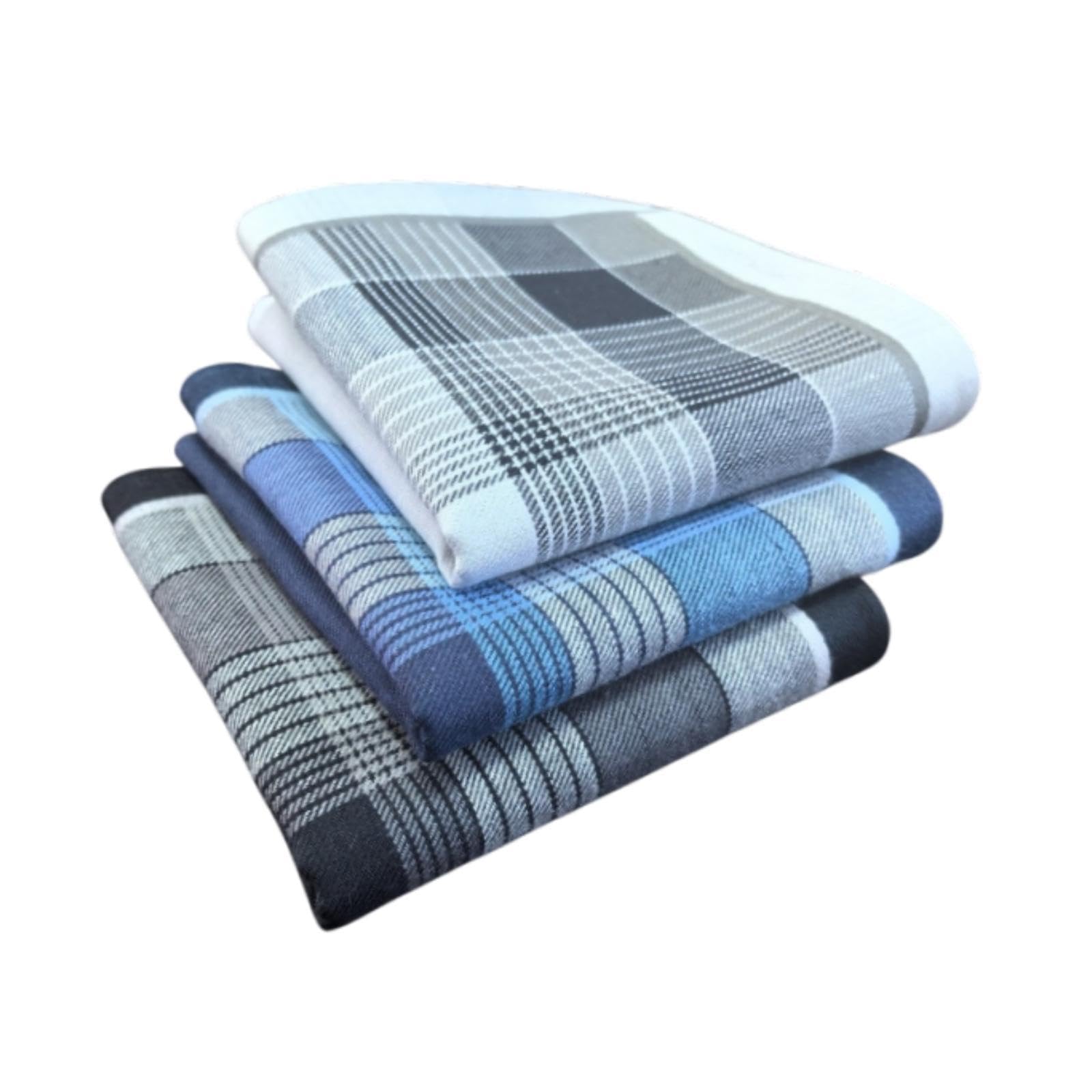 Vaveren 3Pcs Mens Cotton Handkerchiefs Hanks for Father's Day Concerts Party Celebration