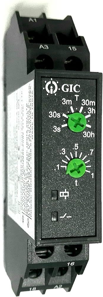 L&T GIC 12SDT0 Micon 175 Star Delta Timers 240VAC Black