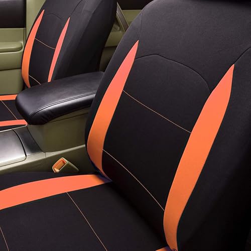 Miniatura 102 de Flying Banner Fundas de asiento de coche para asiento delantero y trasero, de poliéster, protectores de asiento de automóvil, fácil instalación