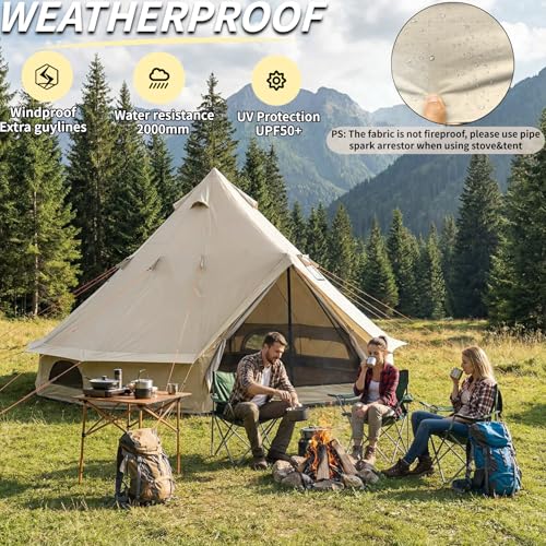 Carpa DANCHEL OUTDOOR Bell Tent 4 estaciones 4-5 personas miniatura 2