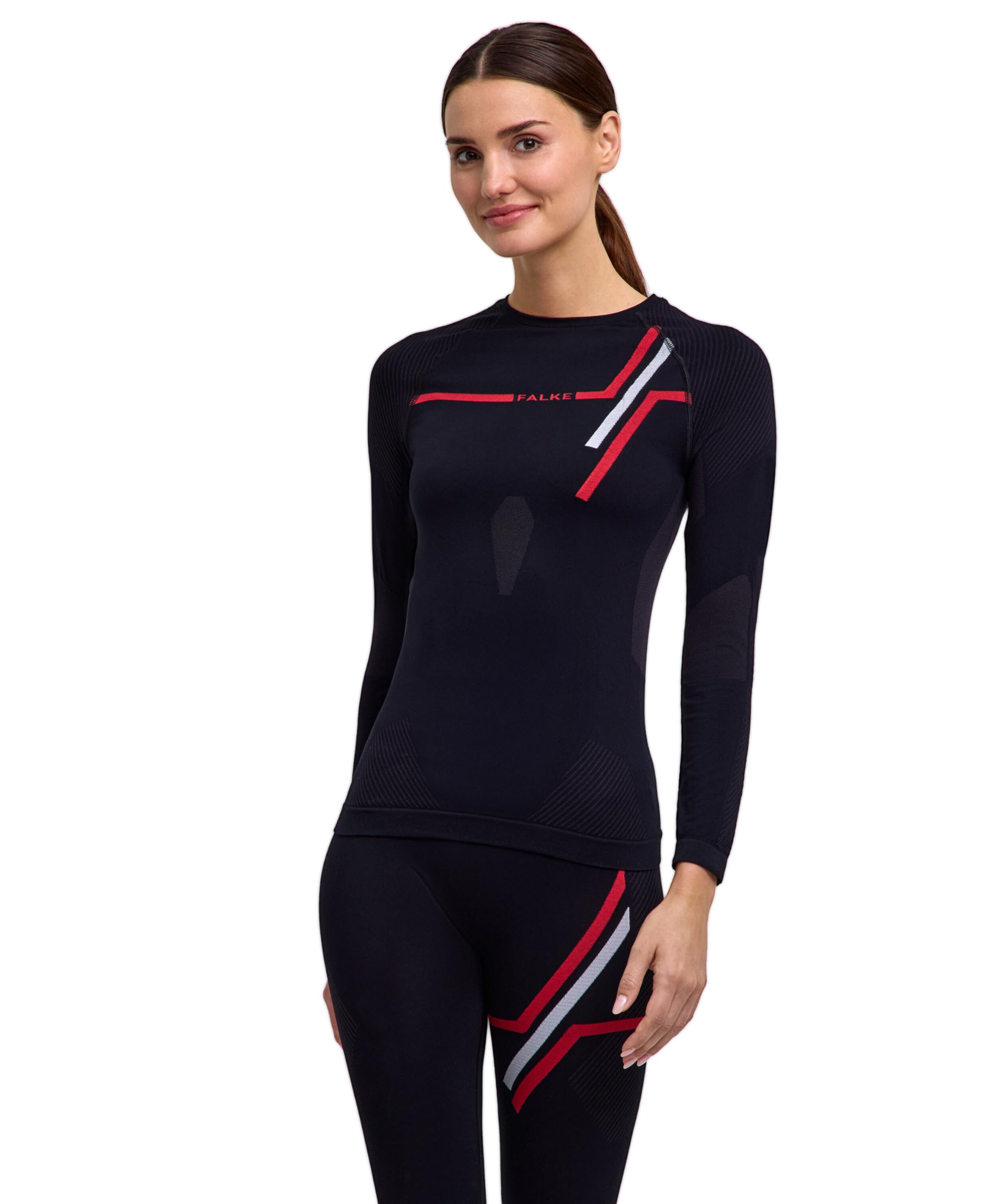 Falke Damen Warm Round Neck Funktionsshirt Langarm schnelltrocknendes atmungsaktives nachhaltiges Funktionsmaterial für milde bis kalte Temperaturen warme Funktionsunterwäsche 1 Stück