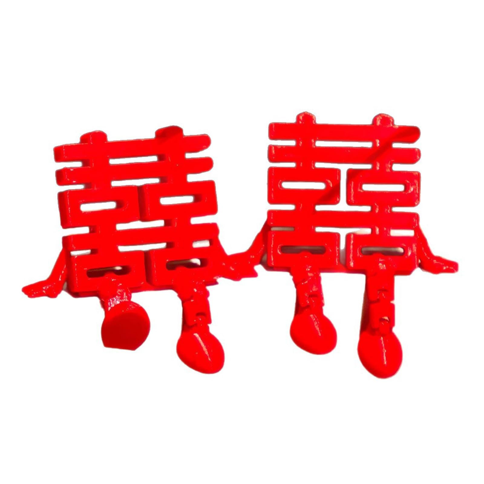 Chinese Happiness Ornament Double Happiness Wedding Decoration for Tabletop Display Easy Decoration