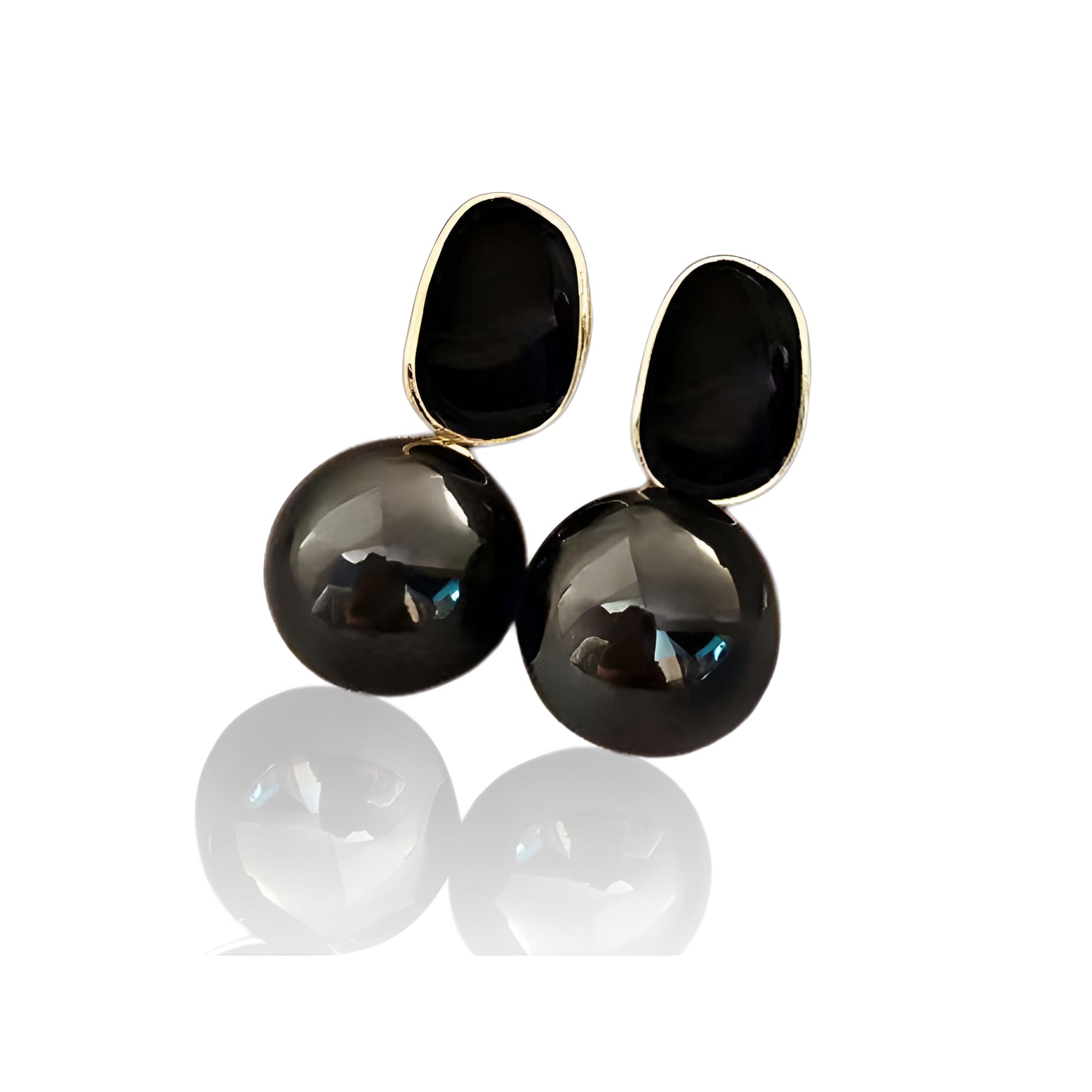 Mysticlili Black Pearl Dangle Stud Earrings Latest Stylish Trendy Earrings for Women and Girls (B0D9DBV6BS) Amazon Price History, Amazon Price Tracker