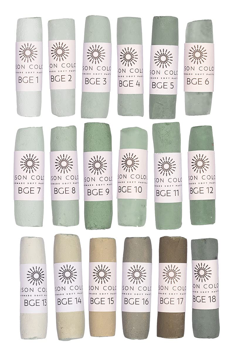 Unison Handmade Soft Pastel - Blue Green Earth 17