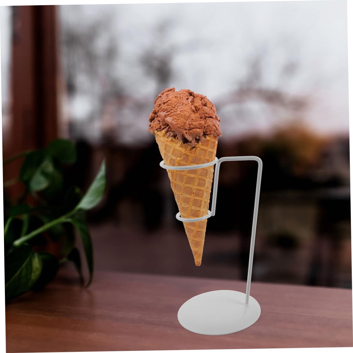 Amazon.co.jp: LABRIMP 3個アイスクリームコーン用属スタンド