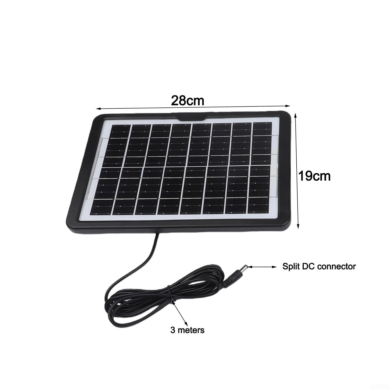 Pompe solaire submersible 6 W 9 V pour aquarium, bassin, fontaine de jardin avec double sortie pour une sortie d'air équilibrée