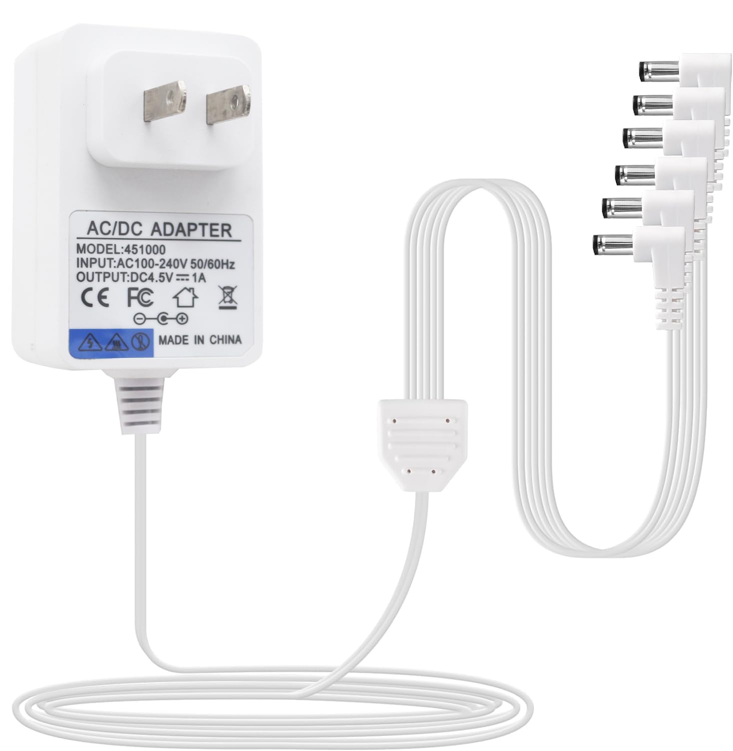 Amazon.com: HUZUM 4.5V Power Adapter with 6 Output Jacks