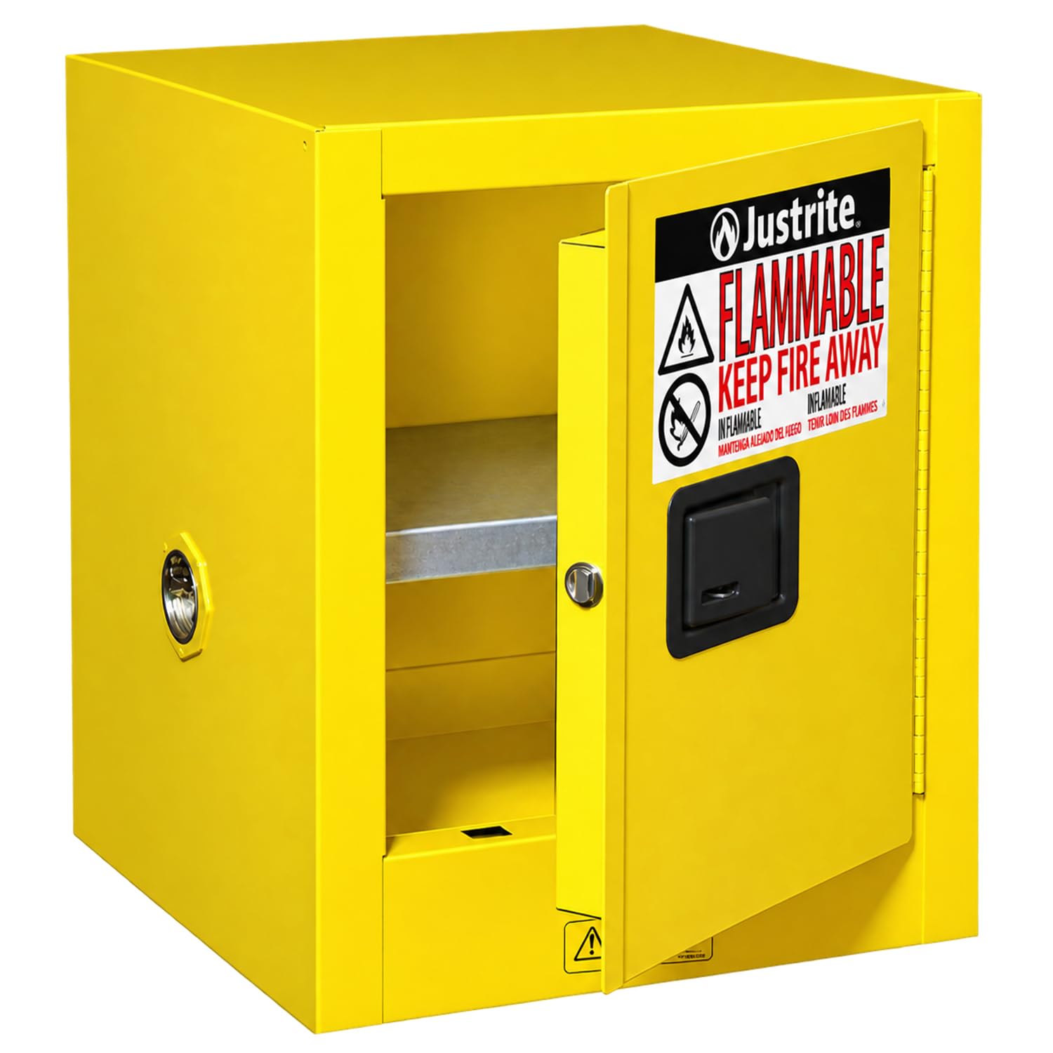 Justrite 4 Gallon Manual Close Countertop Flammable Storage Cabinet