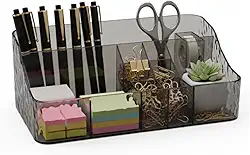 Organizador de Maquiagem Acrílico Transparente com 12 Compartimentos Porta Cosméticos e Pincéis Multifuncional