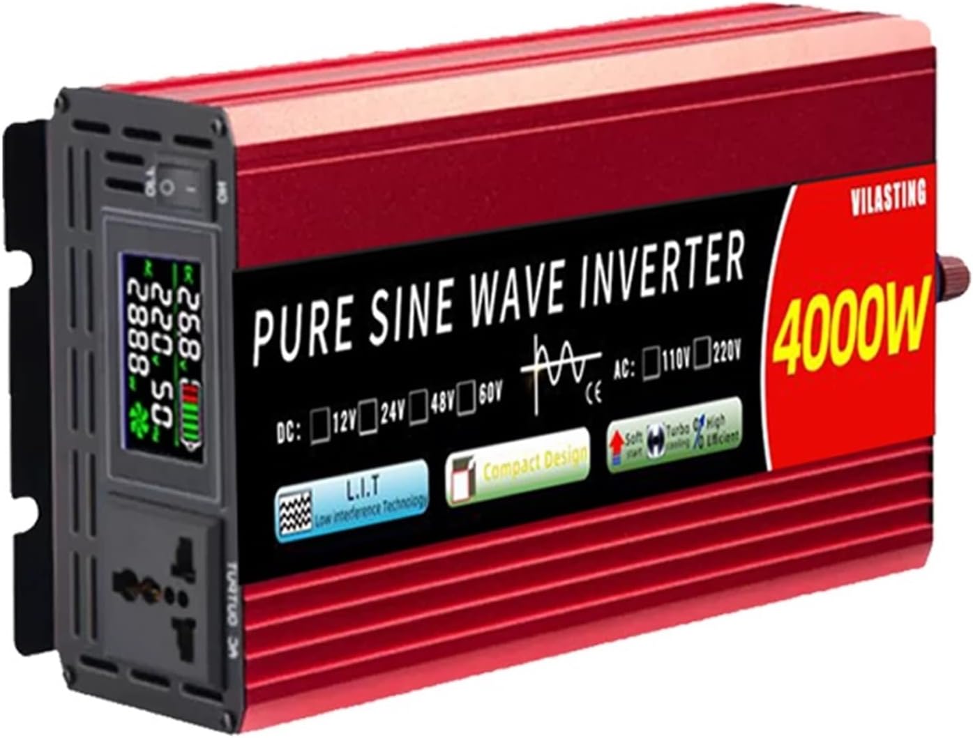 インバーター 12v 220v 純粋な正弦波 24v 110v DC から AC 2000W 3000W 4000W 5000W 多
