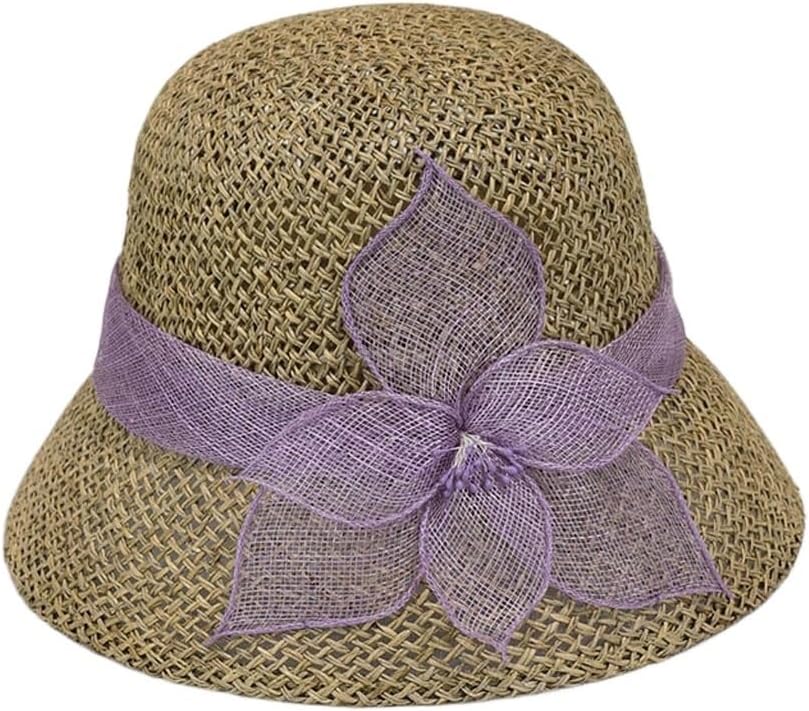 Salty Grass Hat Sunshade Women's Hemp Flower Pot Sunscreen Banquet Gift