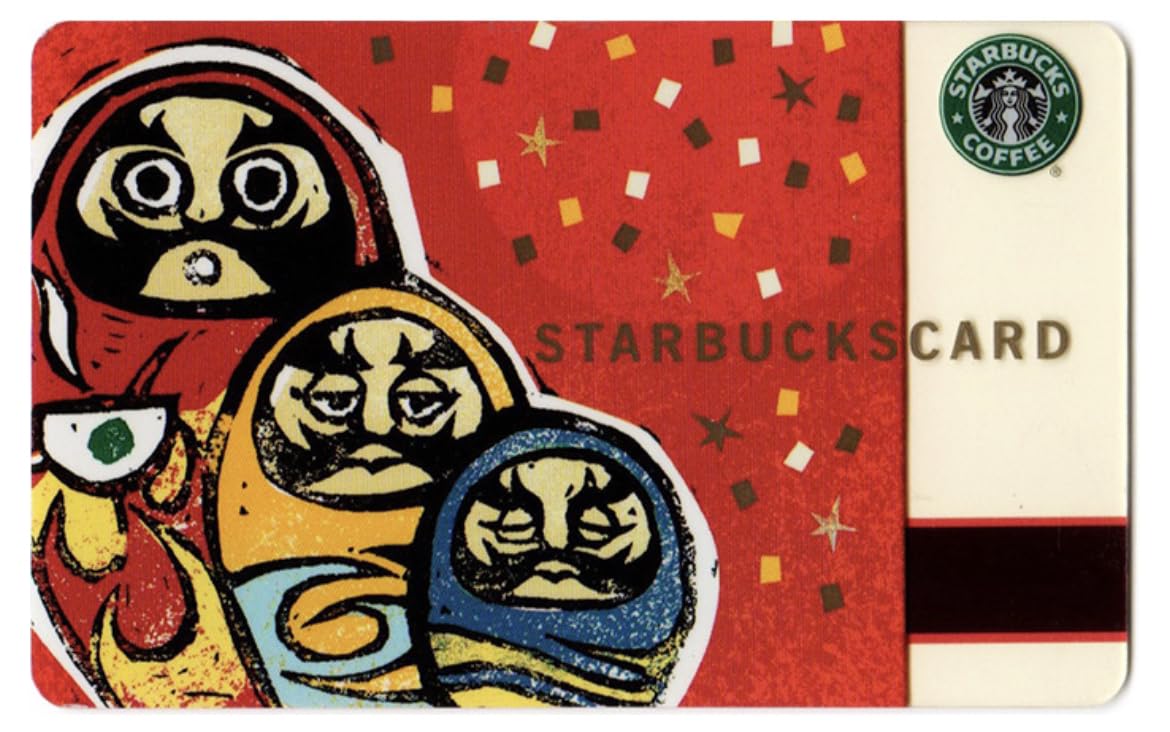 スタバカード【旧ロゴ】だるま スタバカード【旧ロゴ】だるま