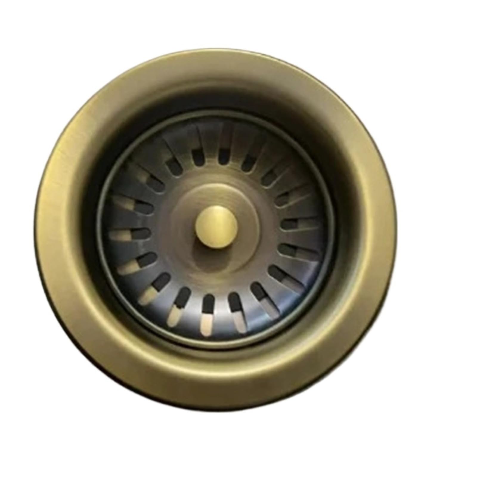 Dsfihjo Antique Brass Sink Strainer Sus304 Sink Strainer Stopper Kit, Dish Drainer Set(Antique Brass)