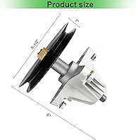 Vista 2 de OakTen Conjunto de husillo para MTD Cub Cadet Craftsman Troy-Bilt 918-04865A 918-04636 con tractor cortacésped de cubierta de 46 pulgadas