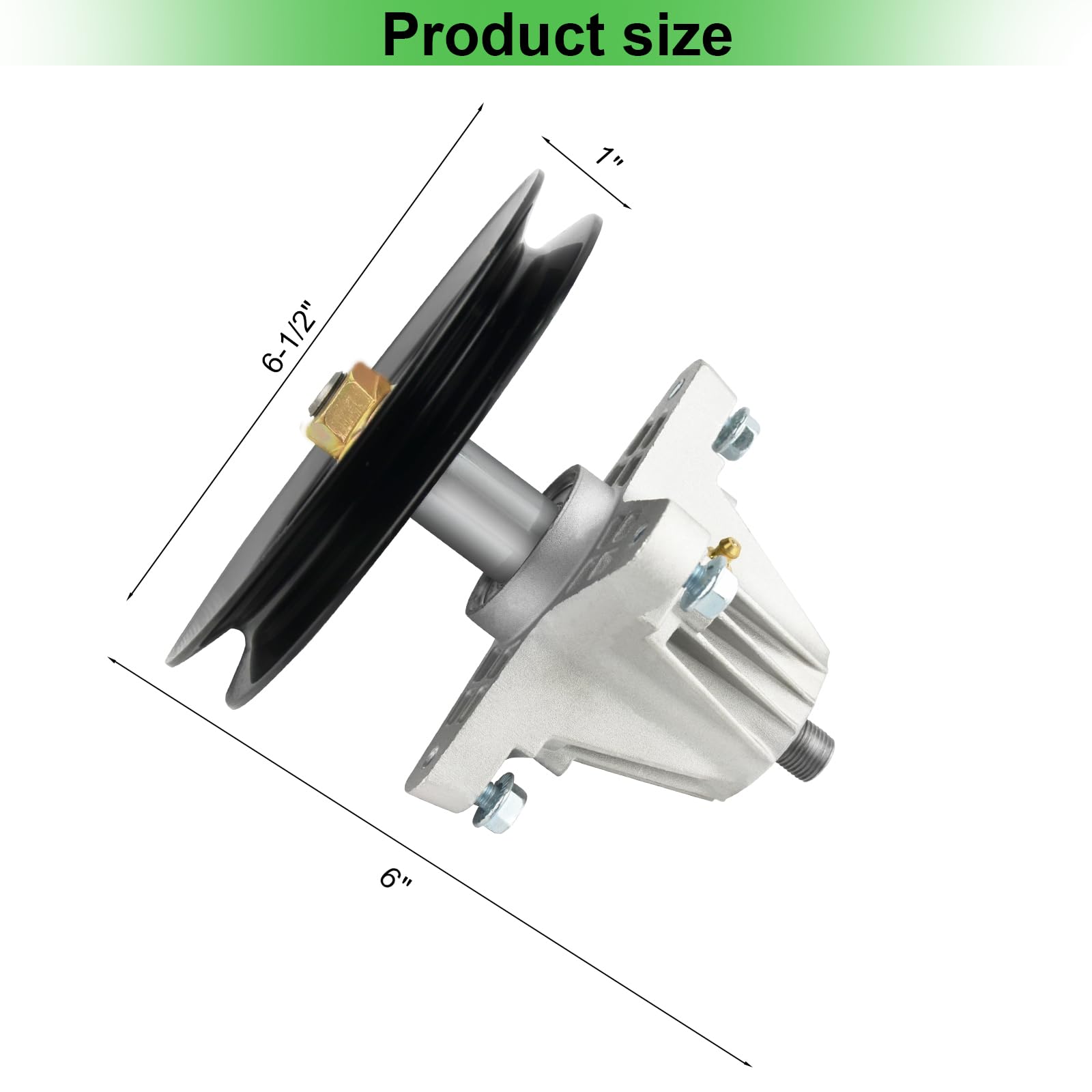 OakTen Spindle Assembly for MTD Cub Cadet Craftsman Troy-Bilt 918-04865 918-04636 | Replacement for 46 inch Deck Lawn Mower Tractors | Fits LTX1042 LTX1045 Horse XP | Grease Fitting