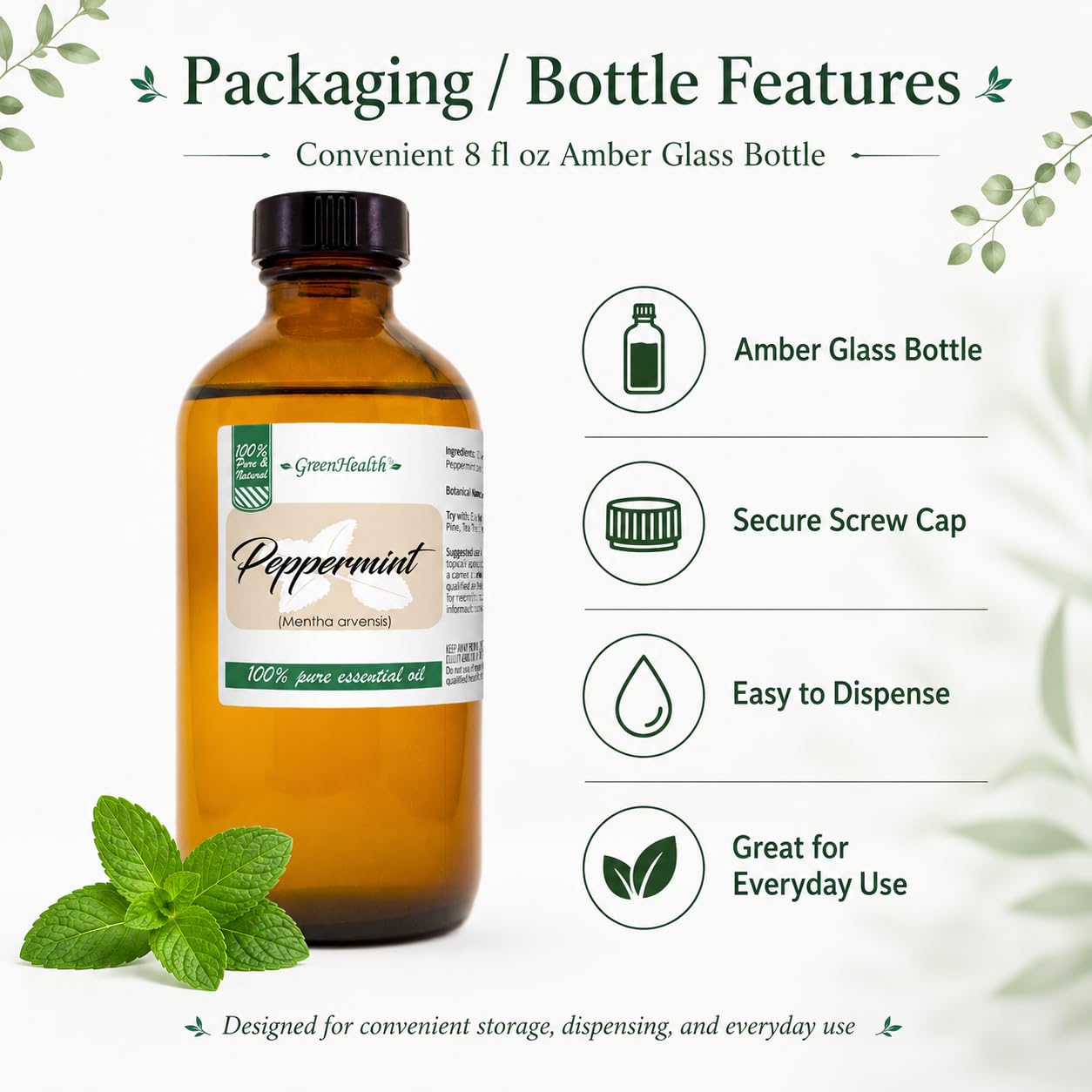 Amazon.com: GreenHealth Japanese Peppermint Essential Oil – 8 fl