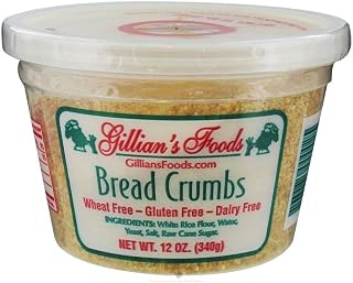 Gillians Foods Plain Bread Crumbs 12 oz - Versatile Pantry Staple for Crispy Coatings & Toppings