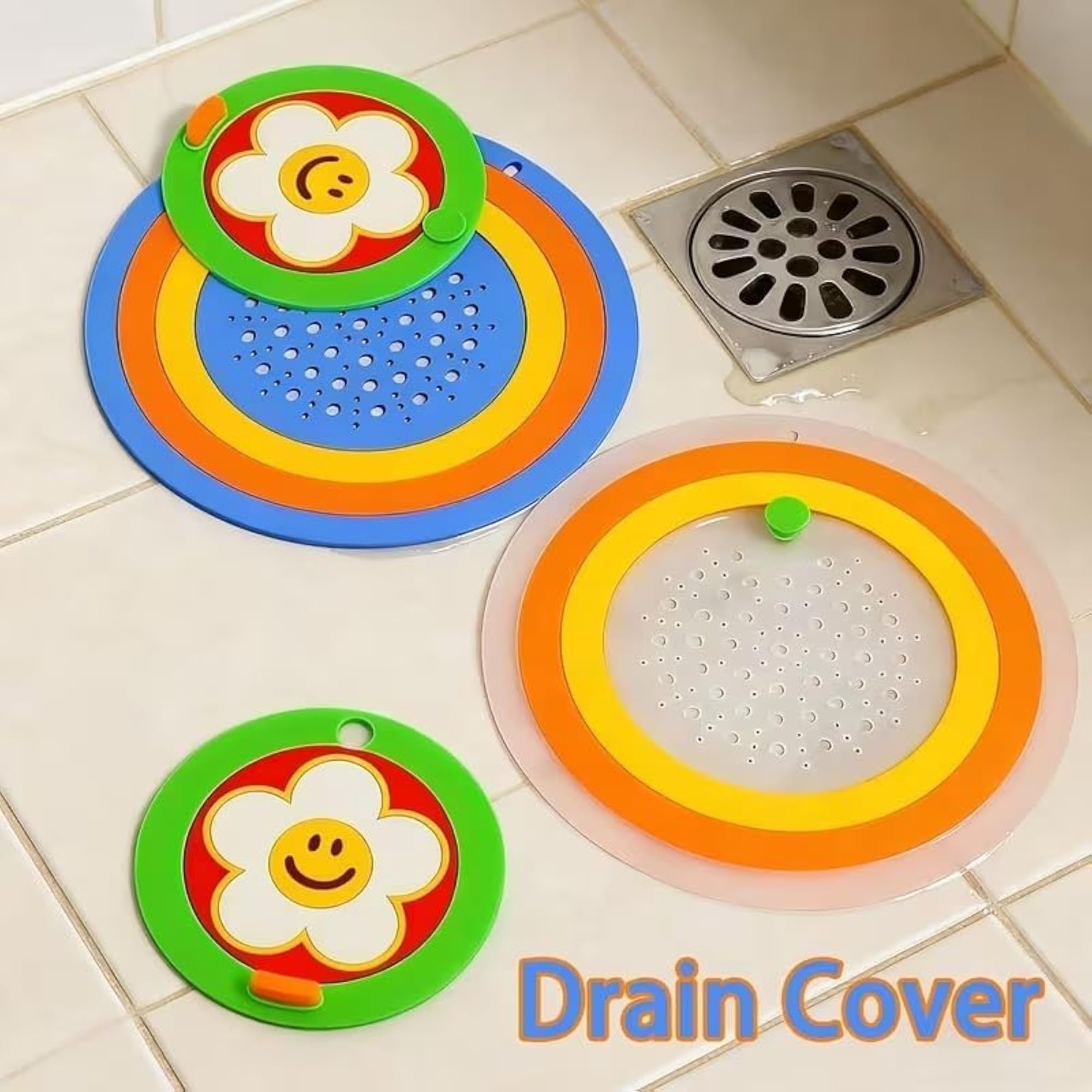 2-in-1 Silicone Drain Cover Pack of 2