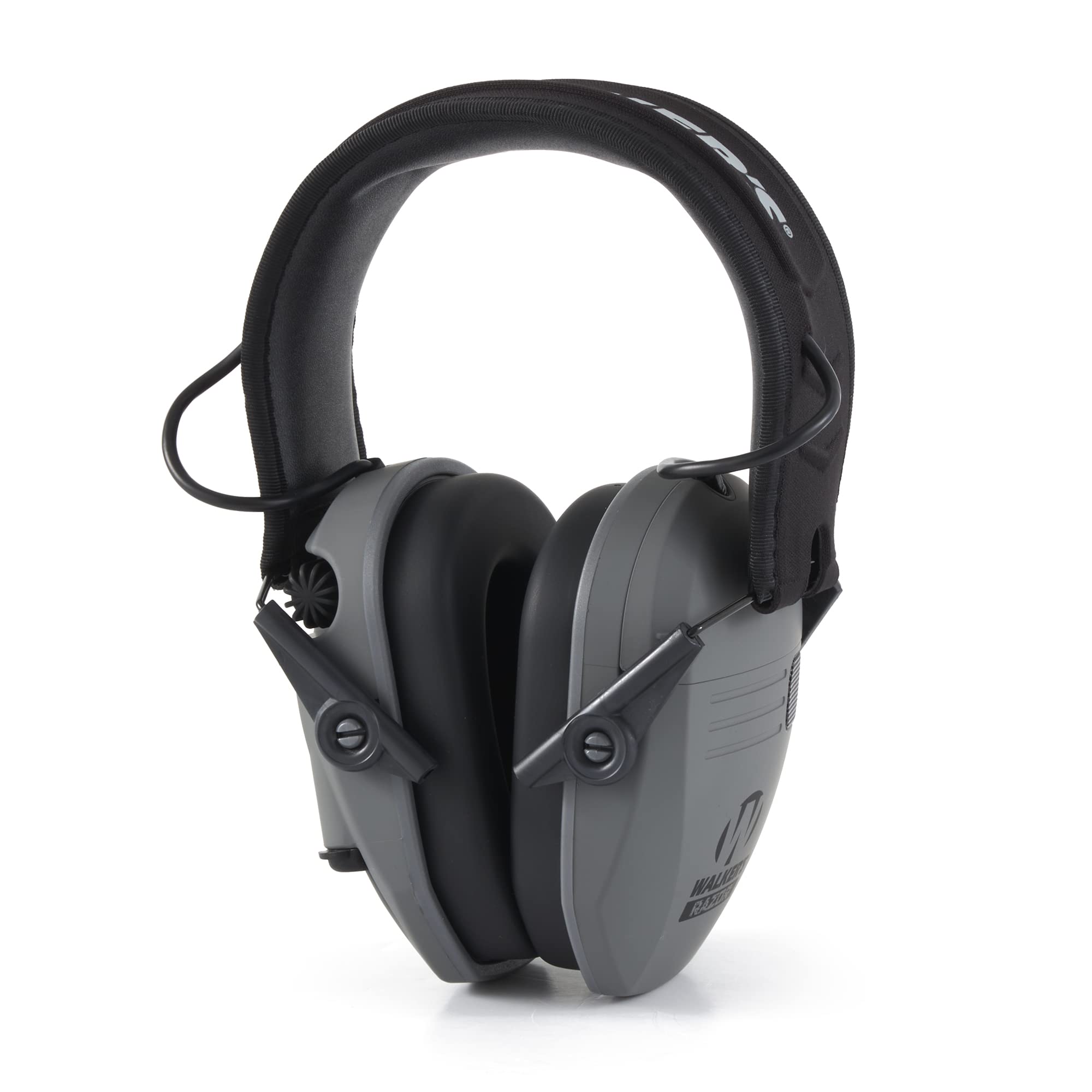 Walker's Razor Slim Compact Folding Ear & Hearing Protection Electronic Shooting Ear Muffs, Smoke Gray