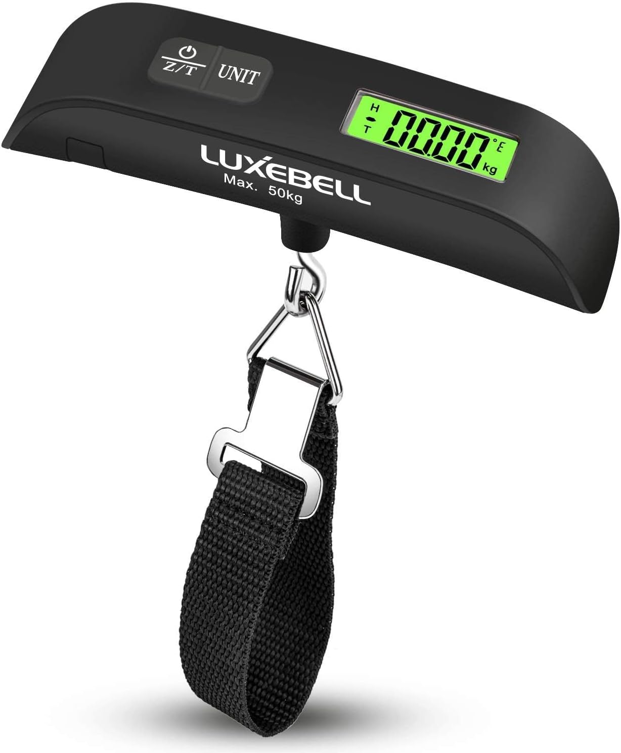 Luxebell Luggage Scale Portable Handheld Digital Suitcase Weight 110lbs Airplane Travel Essentials Gift LCD Backlight Temperature Sensor