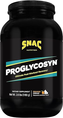 SNAC Proglycosyn Ultimate - Fórmula de recuperación después del entrenamiento, crema de naranja, 2.6 libras