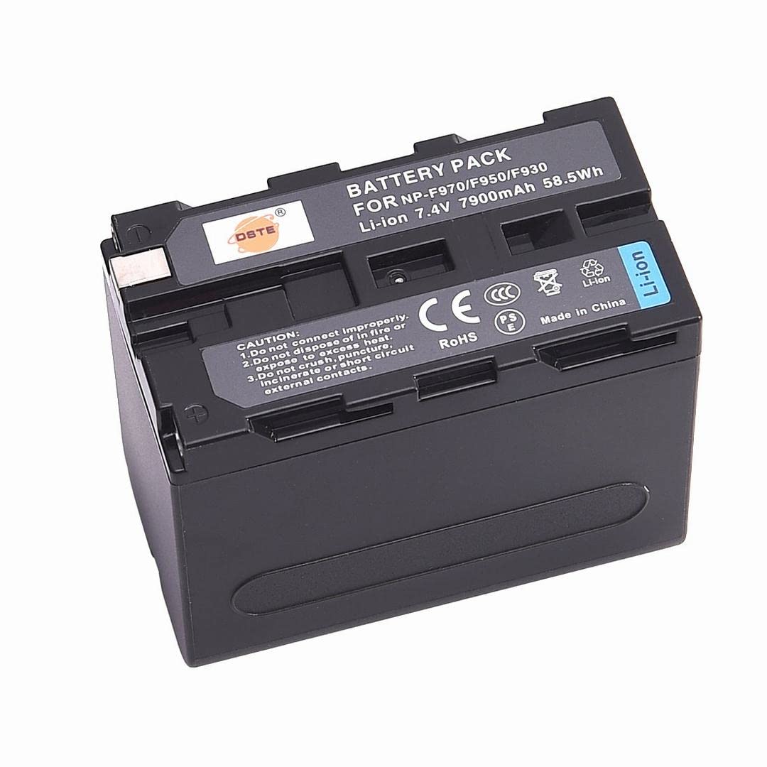 DSTE NP-F970 Li-ION Batterie (2-Pack) et Chargeur USB Costume Compatible pour Sony CCD-TR716 CCD-TR818 CCD-TR910 CCD-TR917 CCD-TR930 CCD-TR940