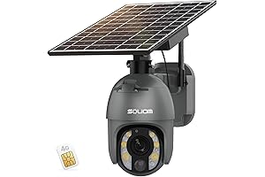 SOLIOM® 5MP 4G LTE Cellular Security Camera: Secure Your Outdoors, Wire-Free