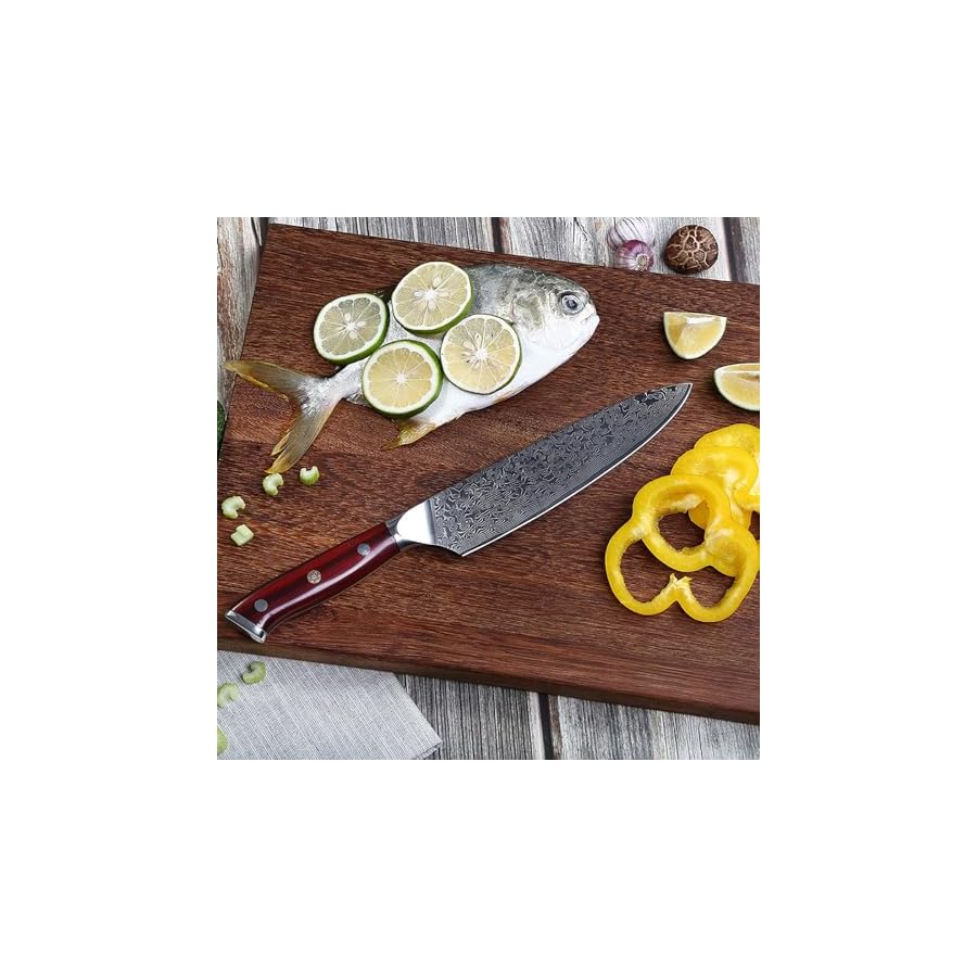 Kitchen-Knife-Set-6-Piece-Professional-Damascus-Chef-KnivesSharp-High-Carbon-Stainless-Steel-BladeVG10-67-Layers-Full-Tang-Deluxe-Damascus-Steel-Knife-Set Kitchen Knife Set 6 Piece Professional Damascus Chef Knives,Sharp High Carbon Stainless Steel Blade,VG10 67 Layers, Full Tang Deluxe Damascus Steel Knife Set