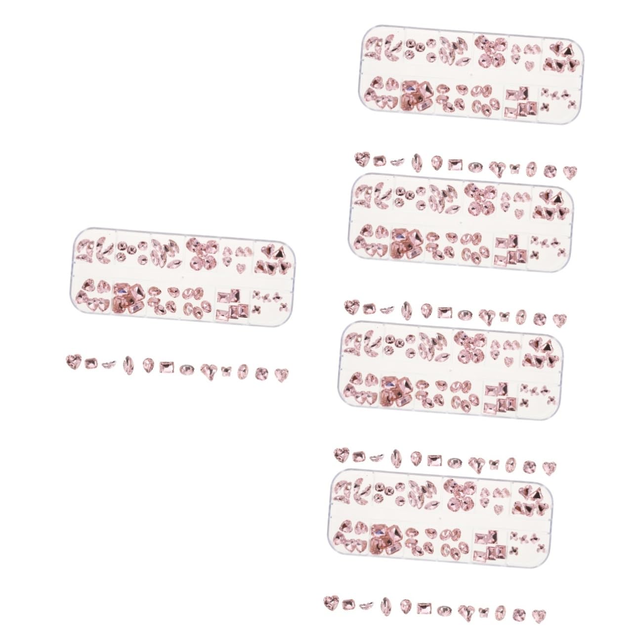 Mipcase Rhinestone Charms Per Unghie Decorazioni Irregolari Per Manicure Di Ciondoli Colorati Ab Per Nail Art e Progetti Fai Da Te Confezione