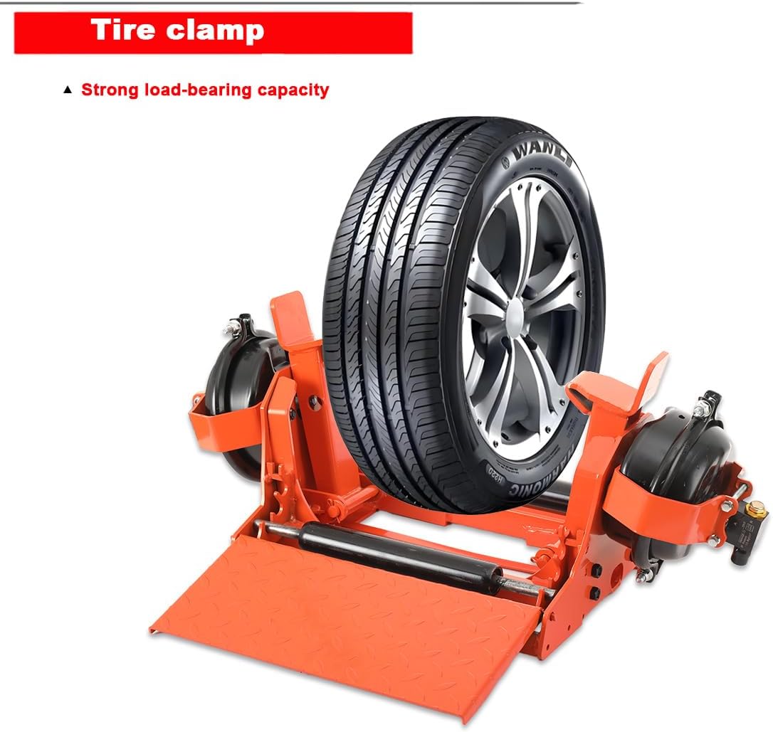 Tire Spreader for Tire Changer, Pneumatic Vacuum Tire Clamp, Portable Tire Changer for Repairs