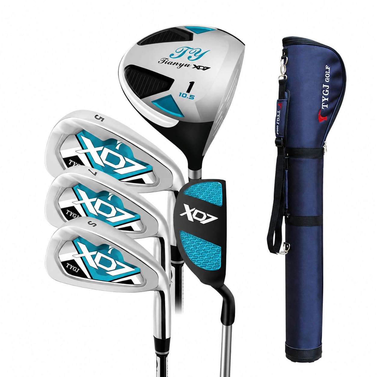 Golfschläger Set Herren Anfänger – Halbes Golfset für Eteiger, Golf Ausrüstungspaket mit Tasche