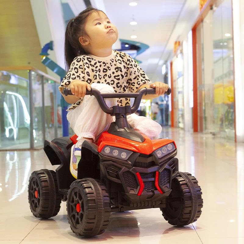 Image of Happy Goods ATV Battery Operated Electric Bike for Kids | Rechargeable Ride on Baby Big Bikes with Light, USB & Music | Beach Bike | Electric Bike for Kids 2 to 5 Year Boys Girls