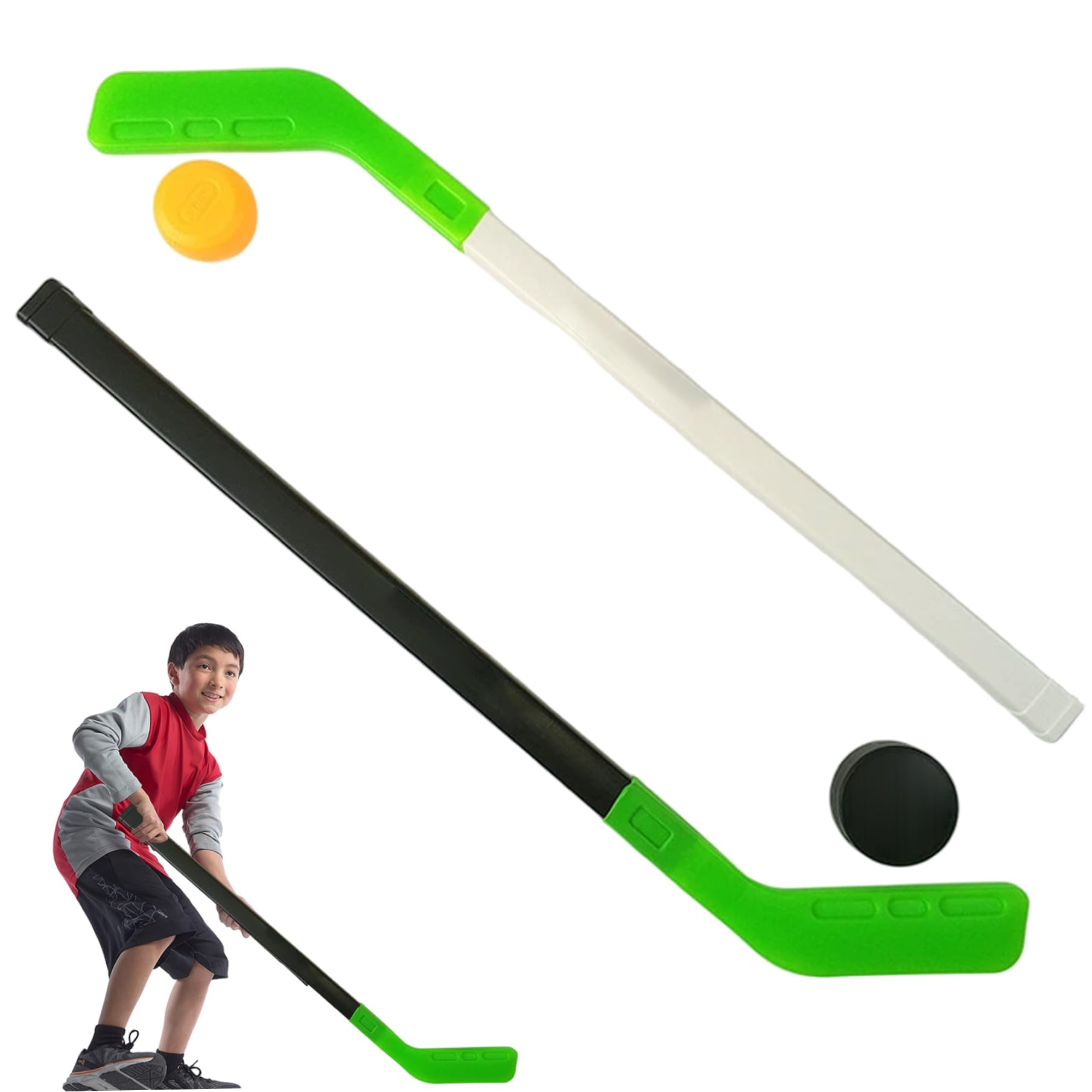 Kit de Hockey Enfants 72 cm Crosse avec 2 Balles Entraînement Ludique